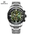 NAVIFORCE NF8020 Men's Luxury Leisure Watch Men's Top Brand Multifunction Sport Men Watch Waterproof Automatic Date Watch Men's - Silver Green